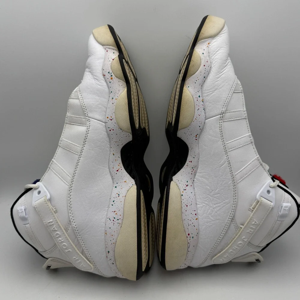 Jordan 6 Rings Basketball Shoes Mens 11 White Confetti Speckle 322992-100